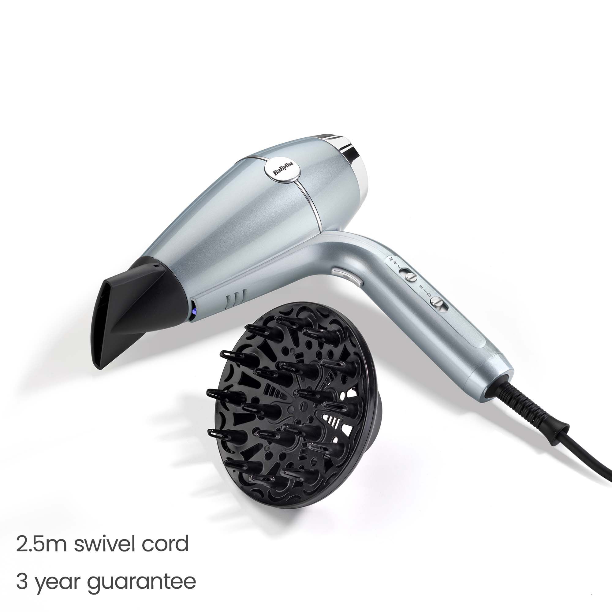 2.5m Swivel Cord. 3 Year Guarantee